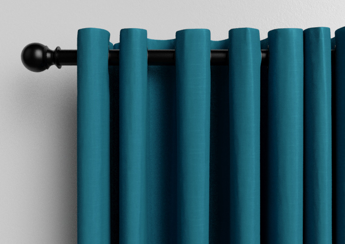 Kyoto Faux Silk, Azure - Made to Measure Curtains - Image 12